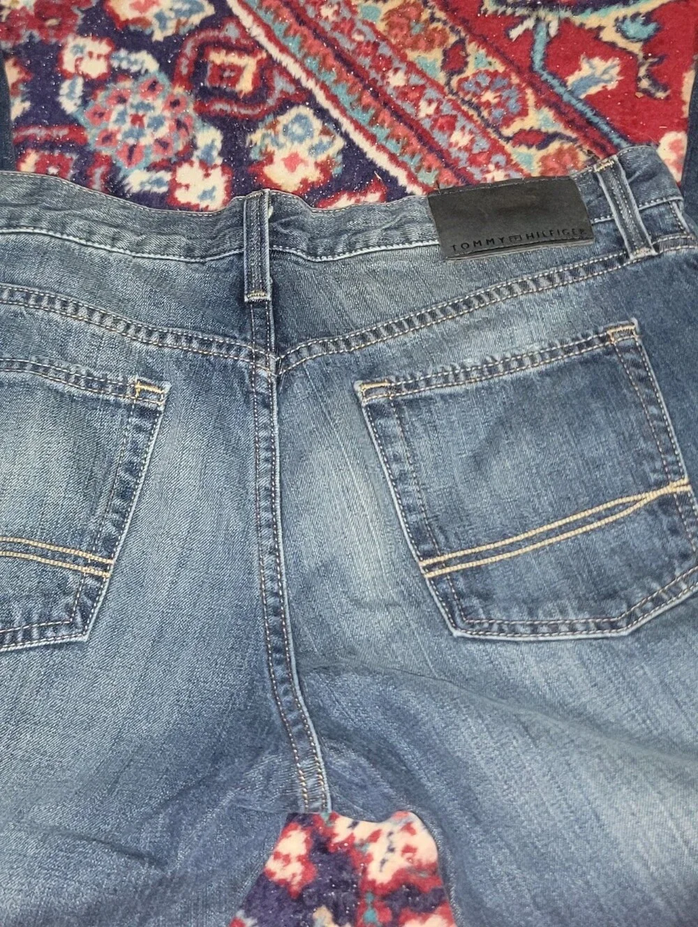 Tommy Hilfiger Men's Slim Straight Blue Denim Jeans 32W X 27L